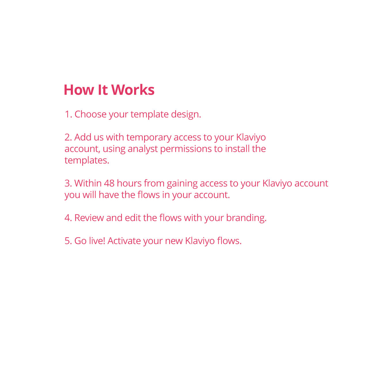 Klaviyo done for you flows